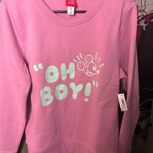 Disney Pink 'Oh Boy!' Sweatshirt